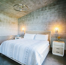 Interior view of overnight cabins at Farmer & Frenchman